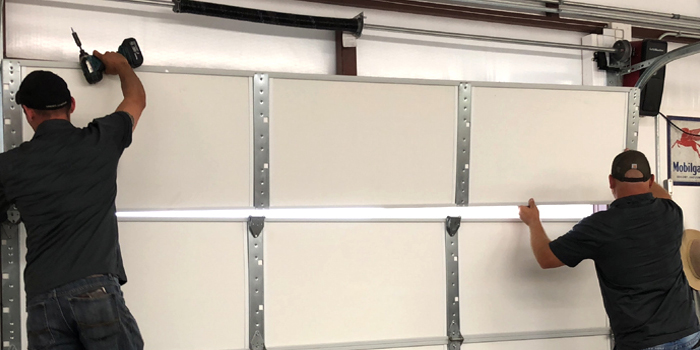 commercial overhead door repair in Hilbert